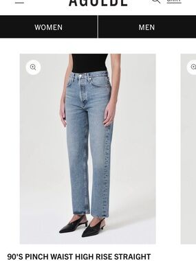 AGOLDE 90's Pinch Waist High Rise Straight Jeans
